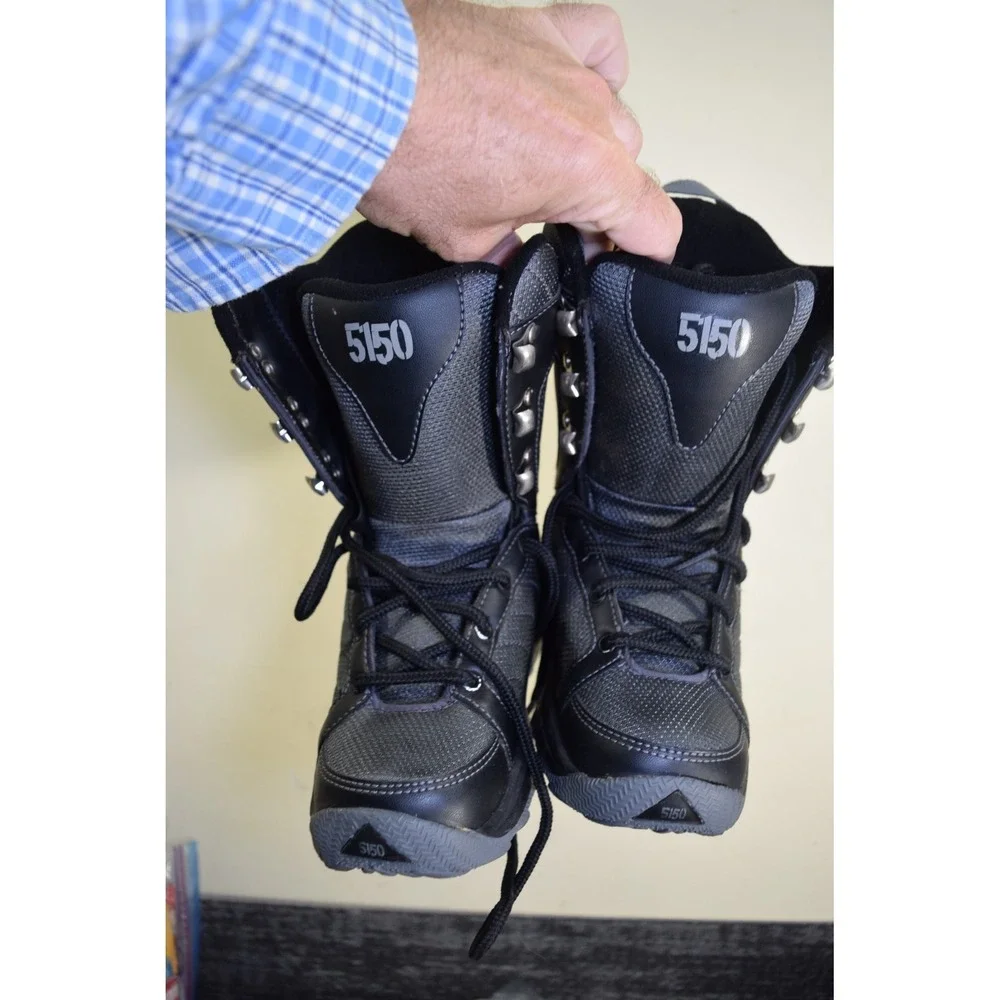 5150 Fifty One Fifty BRIGADE Snowboard Boots Black Lace Up LITTLE BOYS GIRLS 1
